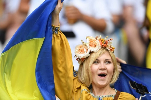 українка підтримала збірну